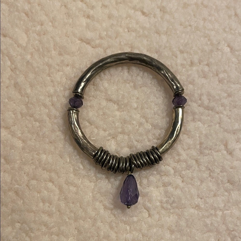 Gold and Purple Women's Bracelet